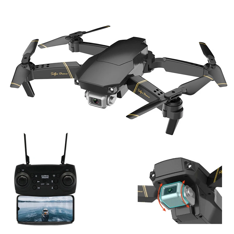 Zk30 global drone gd89 wifi fpv with wide angle hd camera high hold mode foldable arm thumb200