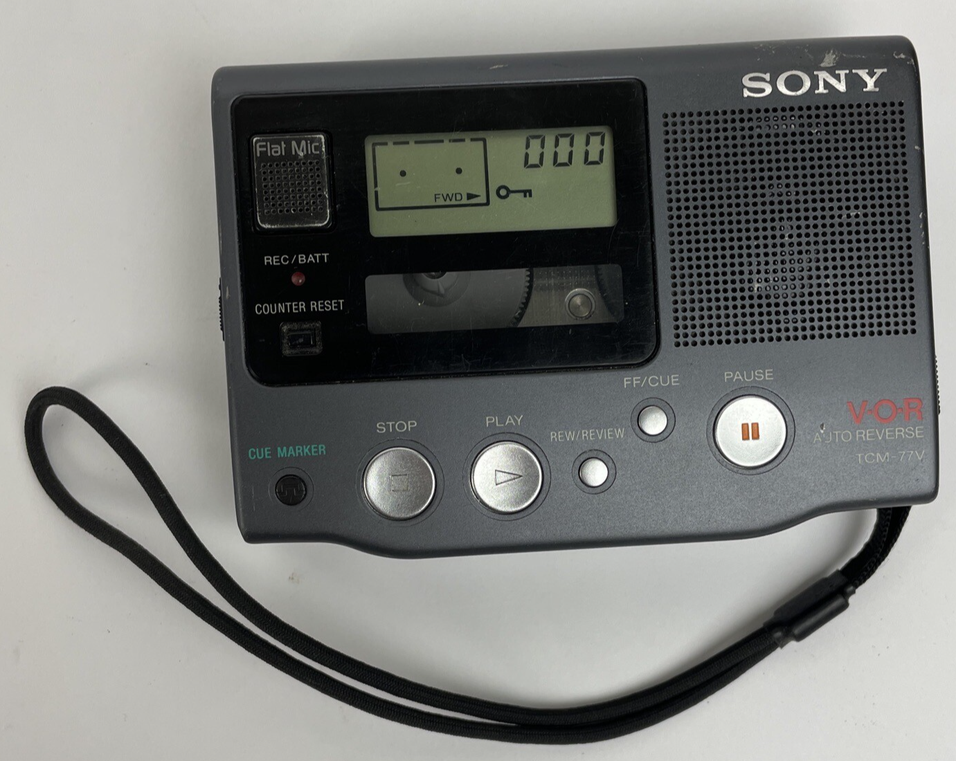 Sony TCM-77V  Walkman Cassette Tape Player Voice Recorder * For Parts or... - $25.73