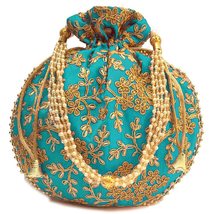Potli for women / Handmade Hanging bag  - £19.73 GBP