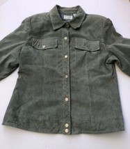 Preview Collection Womens Leather Lining Green Jacket Sz XL - £18.35 GBP
