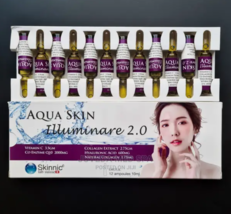 1 Box Aqua Skin Illuminare 2.0 Vitamin C and Collagen Express Shipping - £93.49 GBP