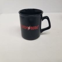 Vintage Rayovac Batteries Black Ceramic Coffee Mug, Nice Shape  - $21.73