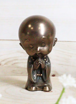 Shaolin Kungfu Master Prodige Child Monk Meditating Figurine Purity Buddha - $15.99