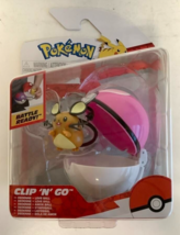 New Jazwares PKW3138 Pokemon Clip &#39;n&#39; Go Dedenne &amp; Love Ball Battle Figure - £22.24 GBP