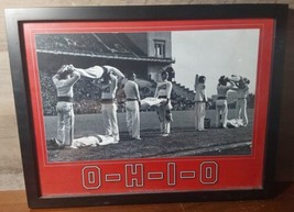Ohio State Buckeyes Football Ohio the Hard Way RARE Print Framed OHIO Spell Out - £92.35 GBP