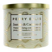 Perry Ellis 14.5 oz Soy Wax Blend 3 Wick Candle - Jasmine &amp; Cedarwood - $39.49