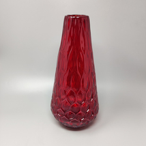 1960s Gorgeous Red Vase in Murano Glass By Ca dei Vetrai. Made in Italy - £308.16 GBP