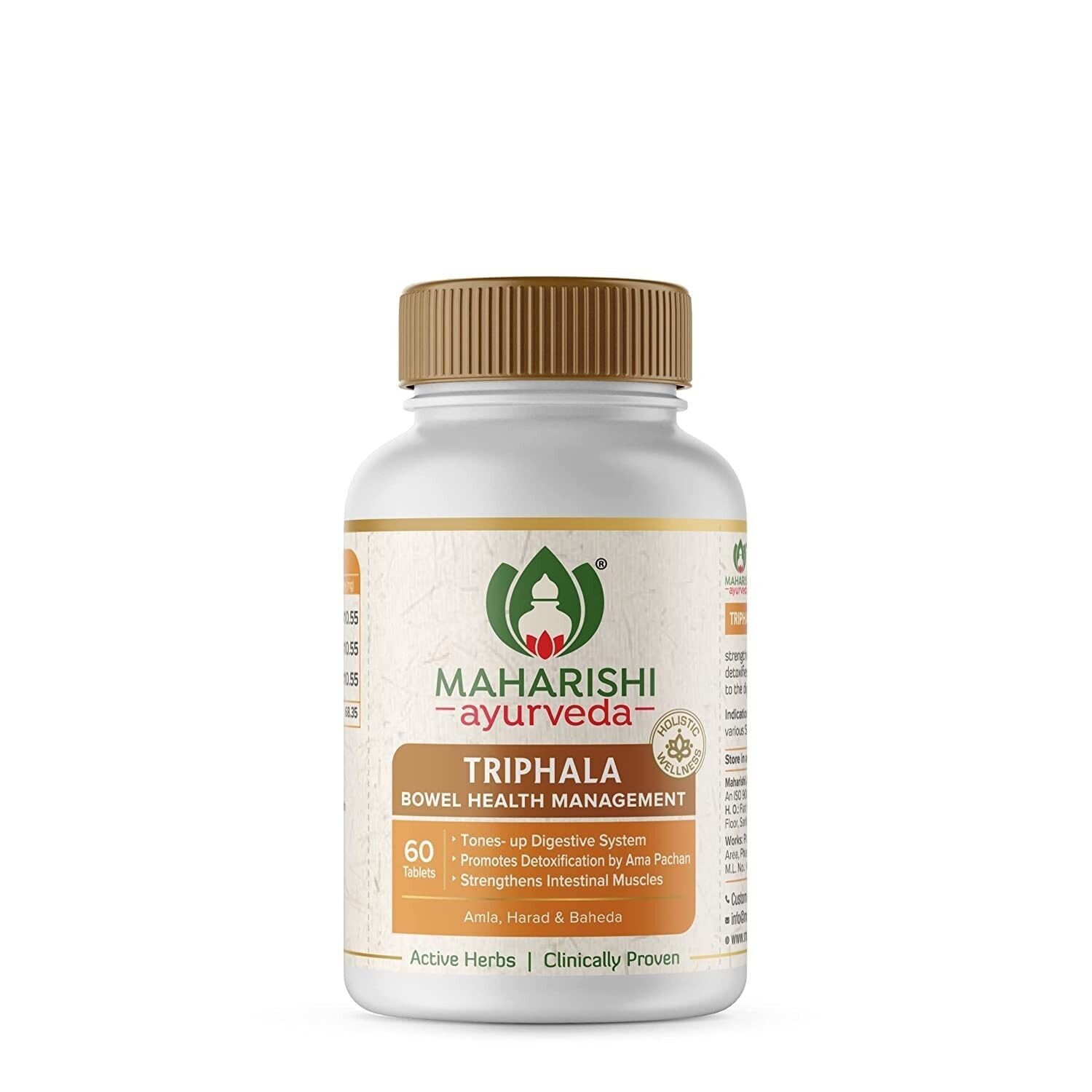 1 packs X Maharishi Ayurveda Triphala 60 Tabs FREE SHIPPING - $12.93