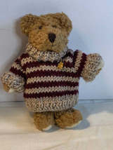 Boyds Bear with striped sweater 6" - $8.00