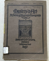 Masters in Art Monograph Boticelli May 1900 - £6.03 GBP
