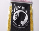 POW MIA YOU ARE NOT FORGOTTEN POLYESTER US STATE FLAG BANNER 3 X 5 INCHES - $5.64