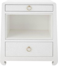Side Table BUNGALOW 5 MING Contemporary Chow Feet Stained Wood Interior White - £1,678.96 GBP