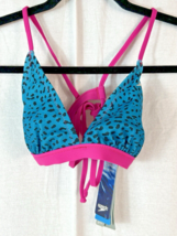 Speedo Swimwear Bikini Tropical Teal Triangle Top Endurance Lite  Sz Lar... - $16.82