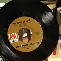 Sergio Mendes &amp; Brasil 66,The Look Of Love/ Like a Lover, 45 A&amp;M 924, cleaned - £2.33 GBP
