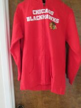 CHICAGO "BLACKHAWKS" Red Sewn NWOT Zip up Hoody Sweatshirt YOUTH Size (X... - $15.35