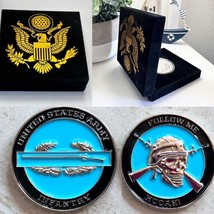 US Army Challenge Coin Army Combat Infantry Coin with velvet presentatio... - $19.79