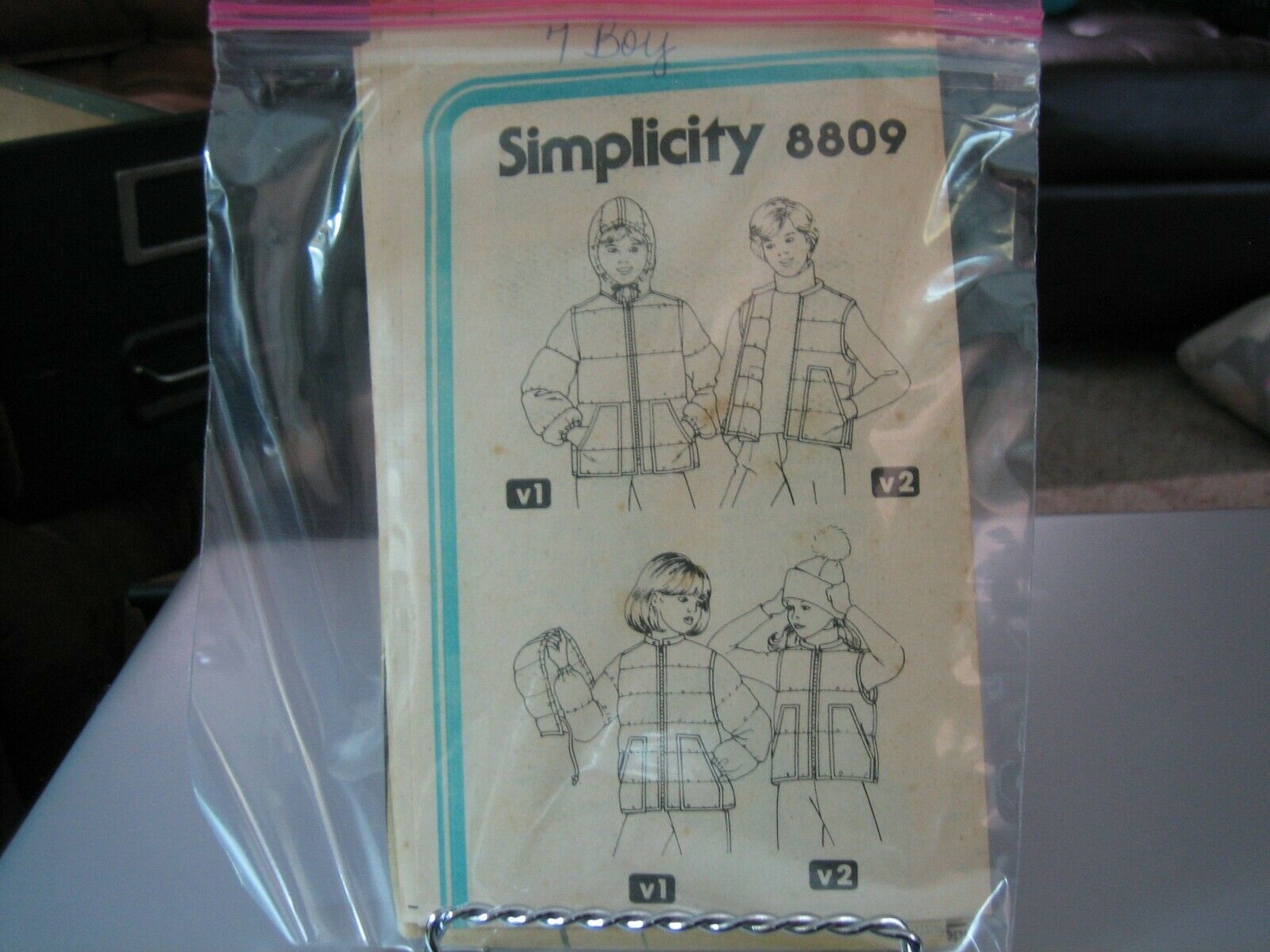 Primary image for Simplicity 8809 Boy's Quilted Vest & Jacket w/Detachable Hood Pattern - Size 7