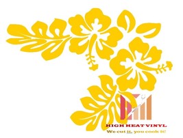 High Heat Duracoat Vinyl Firearm Stencil 10&quot; x 12&quot; - Hawaiian Flower sty... - £9.42 GBP