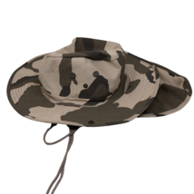VTG SW Camouflage Hunting Snap Brim Hat Sun Cap w/ Neck Flap Cover Size ... - $27.71