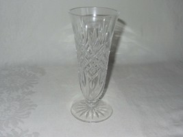 Waterford Cut Crystal Clear Vase Ashbourne Pedestal Footed Flared Vintag... - $34.64