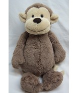 Jellycat VERY SOFT BASHFUL LIGHT BROWN MONKEY 12&quot; Plush STUFFED ANIMAL Toy - $1,294.12 MXN