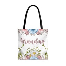 Personalised/Non-Personalised Tote Bag, Floral, Grandma, Tote bag, 3 Sizes Avail - £21.94 GBP+