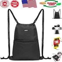 Thickened Drawstrings &amp; Durable Nylon Backpack for Sports, Yoga, and Travel - $315.55 MXN