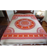 India AL-HERA IMPORT Cotton COLORFUL SUNBURST TABLECLOTH or BED COVER--8... - £15.62 GBP