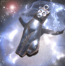 HAUNTED ANTIQUE CAT NECKLACE ALEXANDRIA'S LUCKY NECKLACE HIGHEST LIGHT MAGICK image 2