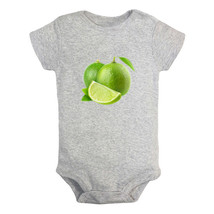 Baby Fruit Lime Pattern Rompers Newborn Bodysuits Infant Jumpsuit Babies Outfits - £8.33 GBP