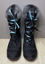 Columbia Omni Grip 200 Grams Waterproof Winter Snow Boots Black &amp; Turquo... - £22.42 GBP