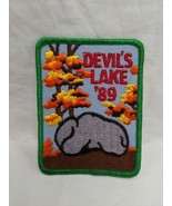 Vintage 1989 Wisconsin Devils Lake Embroidered Iron On Patch 3&quot; X 4&quot; - $16.85 CAD