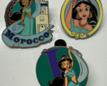 Lot of 3 Disney Princess Jasmine Aladdin Trading Pins - $12.86