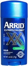 Arrid XX Anti-Perspirant Deodorant Solid Unscented, 2.6 Ounce (Pack of 3) - £23.11 GBP