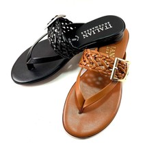 Italian Shoemakers Pauly  Slip On Thong Low Wedge Sandal Choose Sz/Color - £35.65 GBP