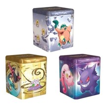 Pokemon TCG 2024 Q1 Stacking Tin 3 Booster Packs and Stickers One at Random - £15.94 GBP