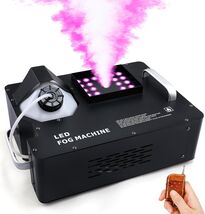 TCFUNDY 1500W Fog Machine for Halloween, DMX RGB 3 in 1 24 LED Smoke Mac... - $123.49