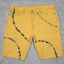 Levis 511 Cut Off Shorts Mens 38 (Fits 39x10) Yellow Tie Dye Distressed ... - $29.65