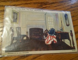 Betsy Ross House &quot;Flag Room&quot; , Philadelphia, PA post card - £7.86 GBP