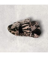 UGG Fluff Yeah Animalia Sandal Slippers Pink Black Leopard Slingback US ... - $1,093.36 MXN