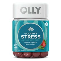 OLLY Goodbye Stress Gummies with GABA, L-Theanine, &amp; Lemon Balm, 42 CT. - £19.77 GBP