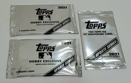 2021 Topps Update SILVER PACK LOT x3 Factory Sealed Unopened Hobby Excl Tek 70th - £37.67 GBP