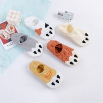 5 Pairs Of Female Socks Summer Cartoon Cute Cat Invisible Shallow Mouth Boat Soc - £14.06 GBP