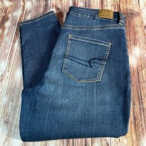 American Eagle CURVY HI RISE JEGGING Womens Sz 14 Blue Jeans Denim Pants... - $28.49