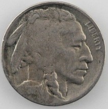 1916-S Buffalo Five Cent Nickel 5C (Fine, F Condition) - £17.38 GBP