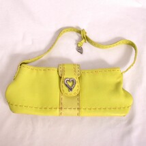 Two Tone Lime Green Women&#39;s Shoulder Bag Purse - £11.00 GBP