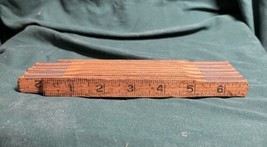 Vintage Folding Wood Ruler 72&quot; (6 Foot) Long - Made in U.S.A. - £6.38 GBP