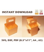 4 pack carrier template, four pack holder, 4 pack box, beer carrier bag,... - $1.49