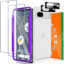 2+2 Pack Compatible With Google Pixel 7a Screen Back Covers Accessories - £7.78 GBP