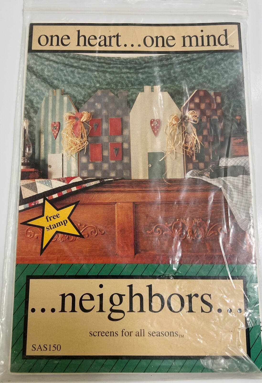 One Heart One Mind Neighbors Screen For All Seasons SAS150 Pattern - $9.89
